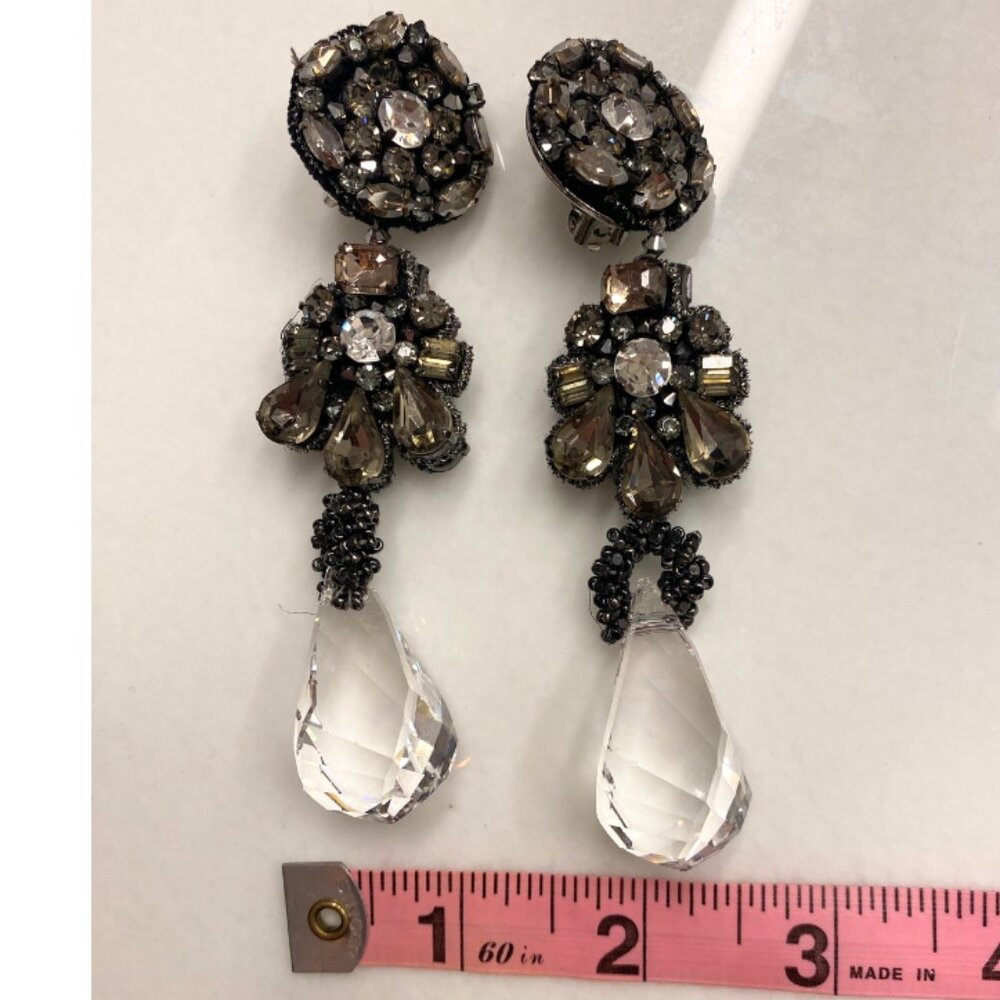 Saachi Crystal Drop Statement Earring - image 2